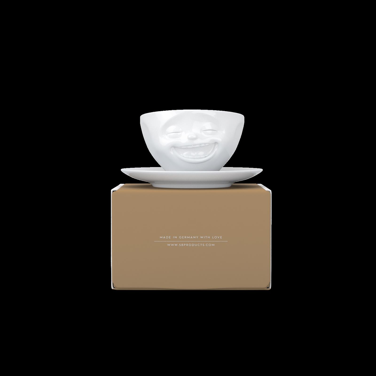 Fiftyeight Products KaffeeTasse - lachend weiß