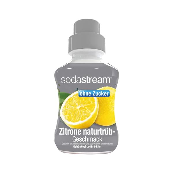 SodaStream Zitrone Naturtrüb ohne Zucker 375 ml Getränkesirup für 9 Liter