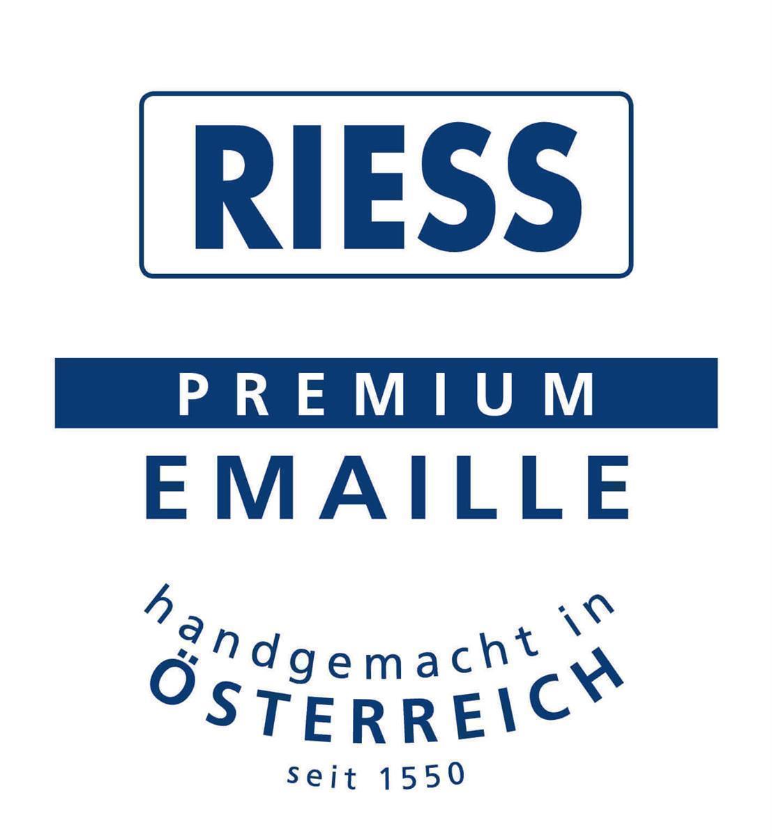 Riess Starter- Geschirrset Nouvelle 3-teilig Emaille Kristallblau