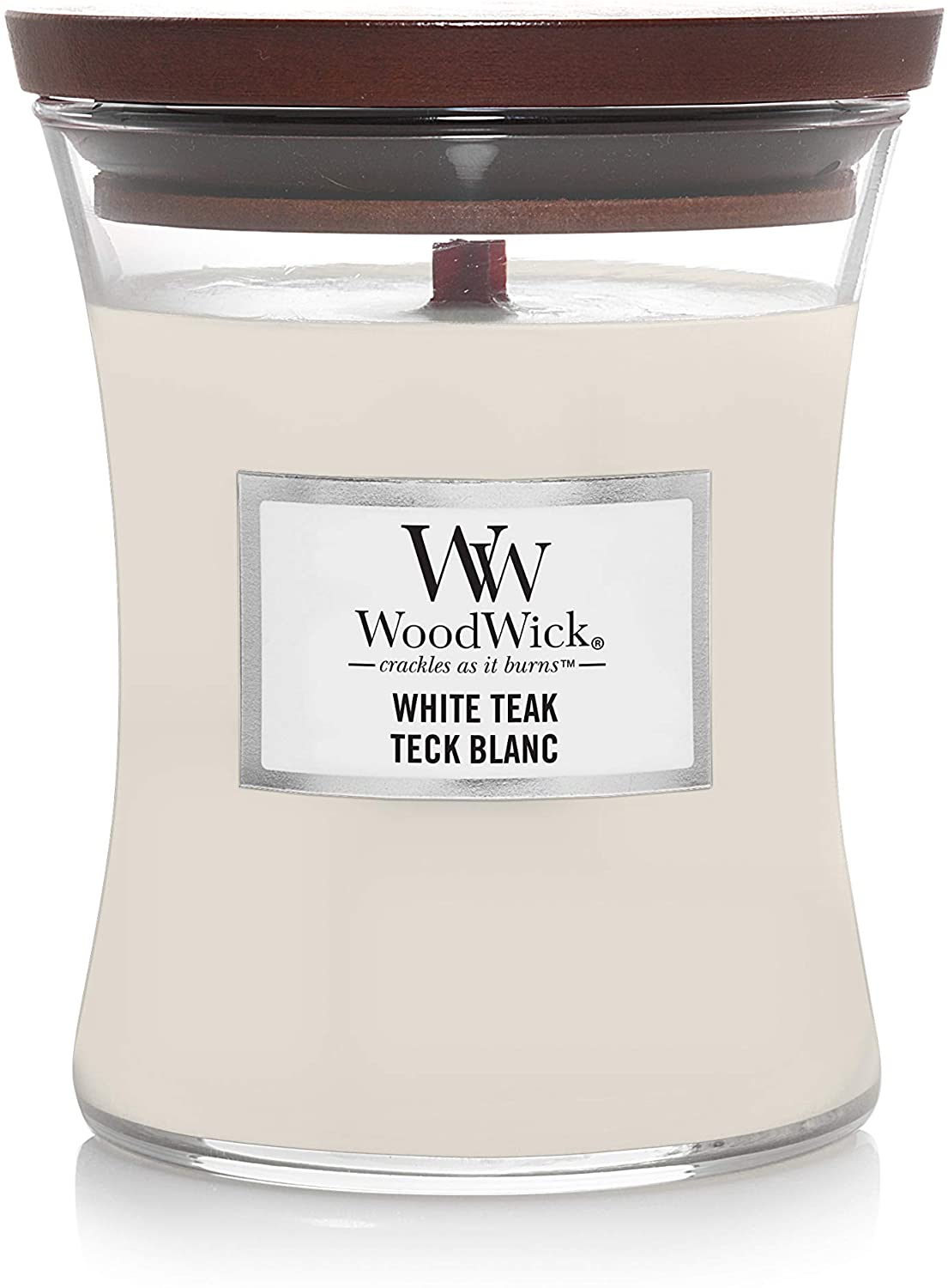 Woodwick  WHITE TEAK MEDIUM HOURGLASS 275G