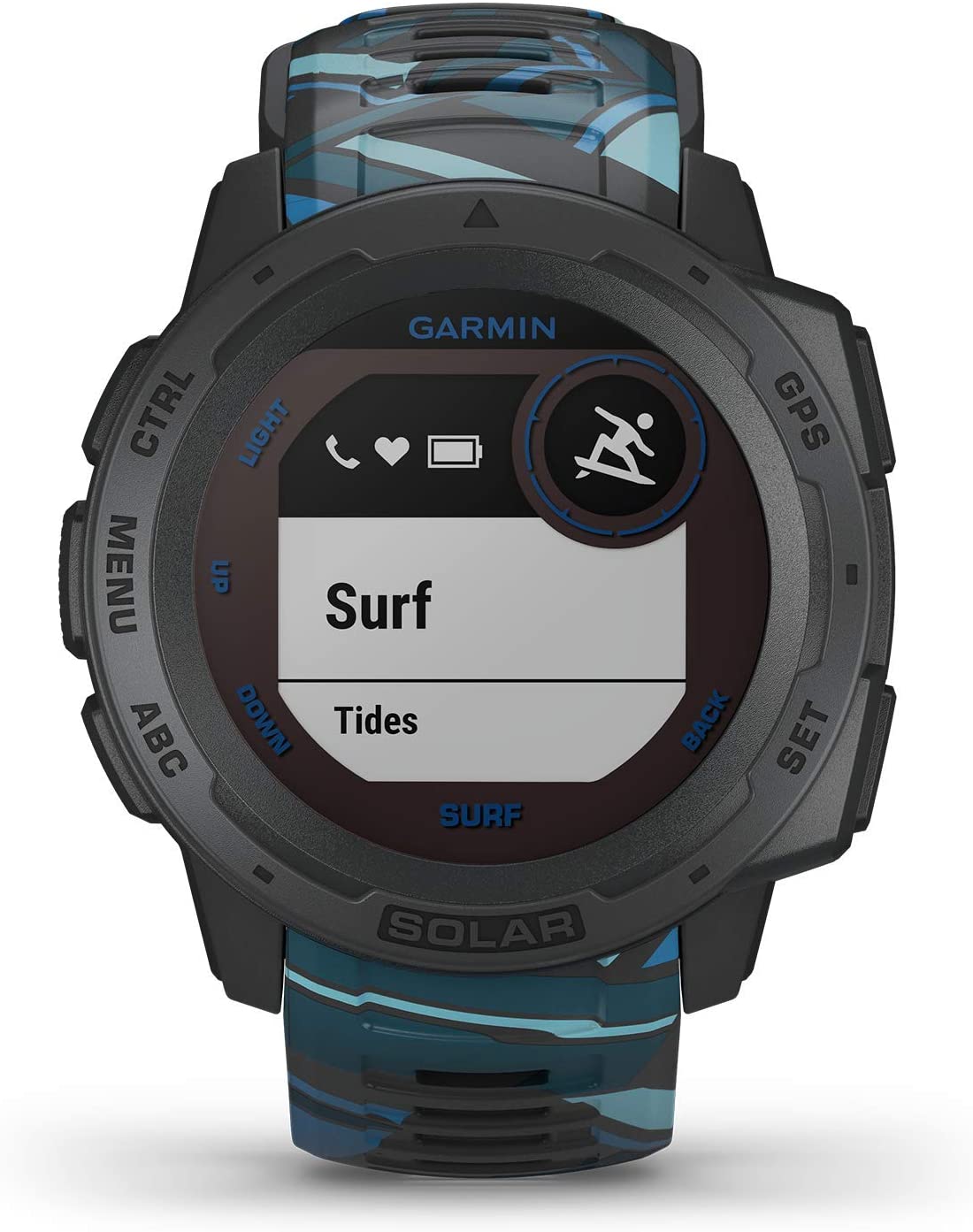 Garmin Smartwatch mit Solarladung Instinct Solar Surf Pipeline