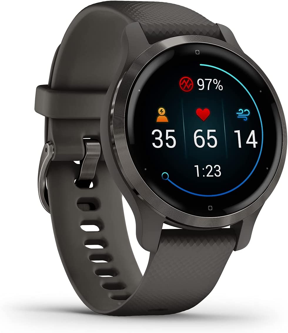 Garmin Fitness und Gesundheits Smartwatch Venu 2S Grey Slate