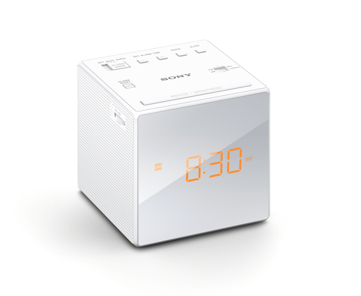 Sony ICF-C1 Uhrenradio (LED-Display, Alarm) weiß