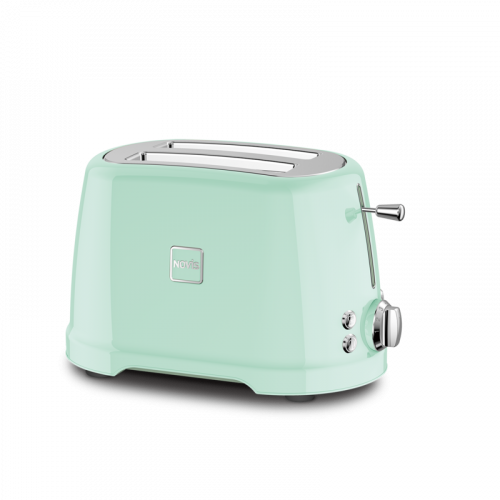 Novis Iconic Line - Toaster T2 neomint SET mit Brötchenwärmer