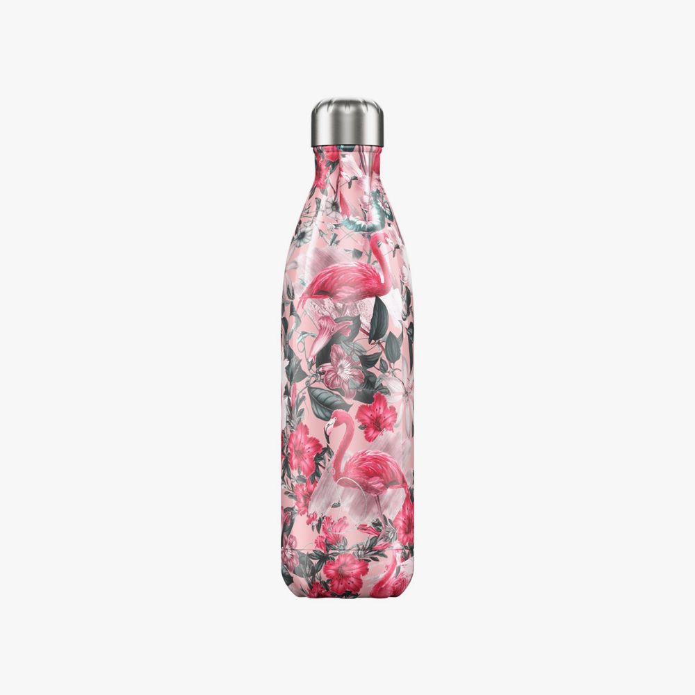 Chilly´s Trinkflasche Tropical 3D  750ml  Flamingo