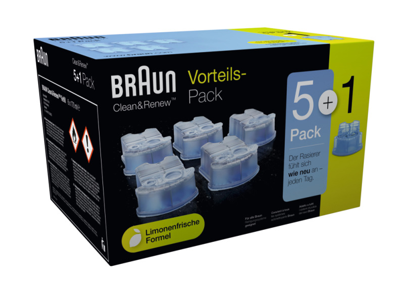 Braun CC-System Reinigungskartuschen - Promo Pack 5+1*