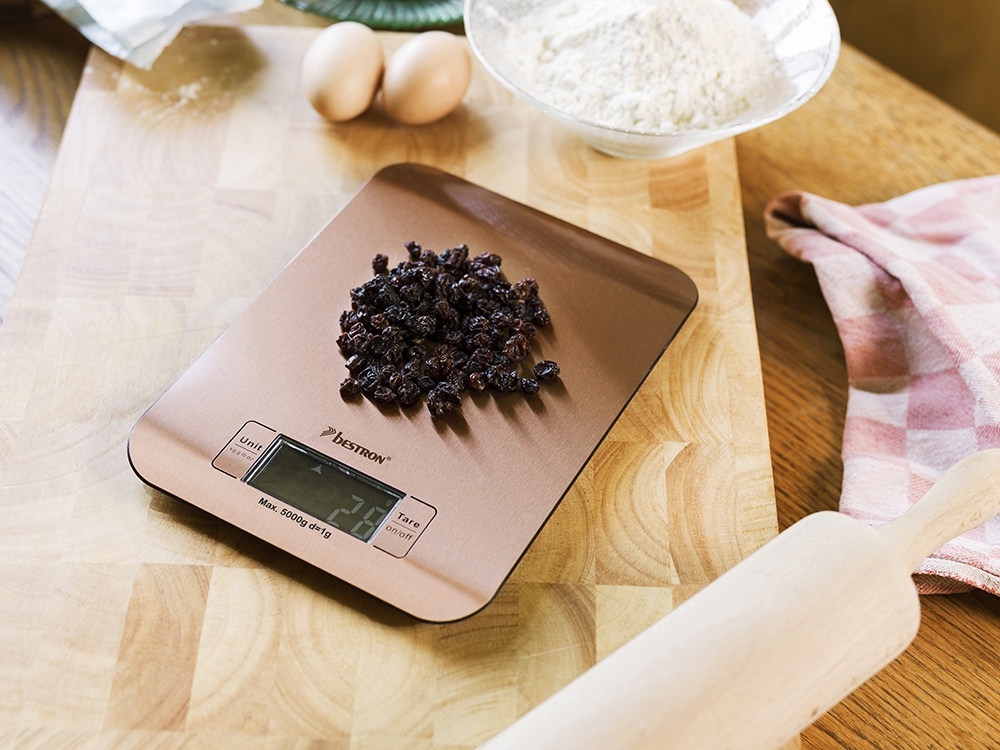 Bestron Küchenwaage Digital bis 5 kg inklusive Batterien