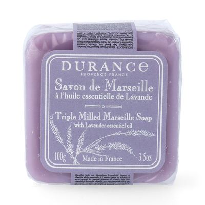 Durance Marseiller Seife mit ätherischem Lavendelöl 100 gramm Tradition Marseille